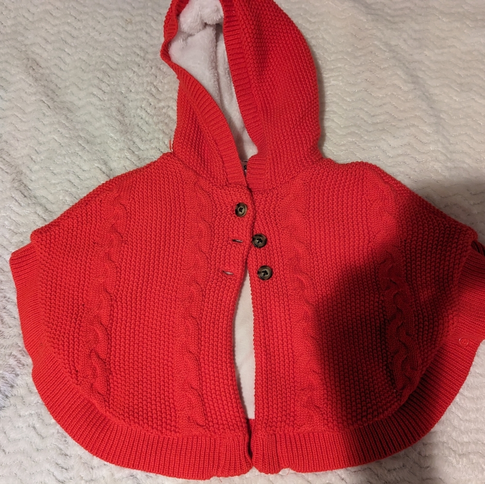 Carter's Hooded Poncho Sweater